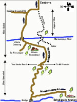 Small map to Brindabella